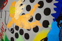 The Nation Comes Before Us by Shmutz 2021 Original Mixed-Media Painting on Canvas Close-up 2