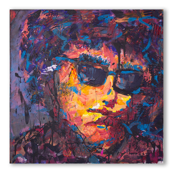 Bob Dylan by Shmutz, 2020 Original Painting Acrylic on Canvas